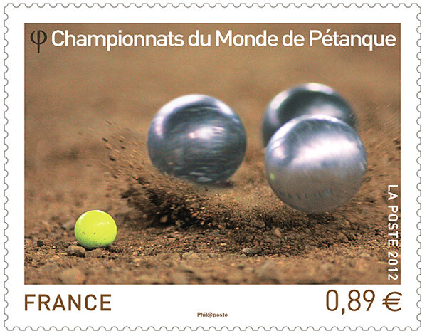 Timbre Championnats du monde de Pétanque