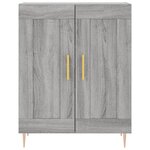 vidaXL Buffet sonoma gris 69 5x34x90 cm bois d'ingénierie