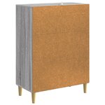 vidaXL Armoire à tiroirs Sonoma gris 66 x 34 5 x 90 cm
