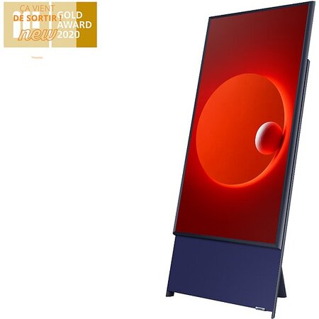 Samsung the sero qe43ls05tauxxc tv écran enroulable 109 2 cm (43") 4k ultra hd smart tv wifi noir  bleu