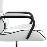 vidaXL Chaise de jeu de massage Noir et blanc Similicuir