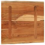 vidaXL Dessus de table 80x80x3 8 cm carré bois massif d'acacia