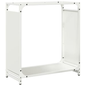vidaXL Portant de bois chauffage blanc 60x28x65 cm