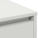 vidaXL Buffet avec étagère Blanc 90 x 32 x 75 cm Bois d'ingénierie