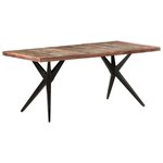 vidaXL Table de salle à manger 180x90x76cm Bois de récupération solide