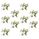 Vidaxl 5 pièces feuilles artificielles d'érable vert 75 cm