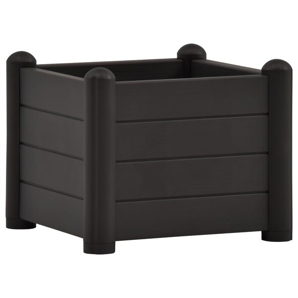 vidaXL Lit surélevé de jardin PP Anthracite 43x43x35 cm