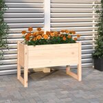 Vidaxl jardinière 78x40x52 cm bois massif de pin