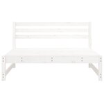vidaXL Canapés centraux de jardin 2Pièces blanc 120x80 cm bois pin massif
