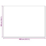 vidaXL Tapis d'extérieur Floral ARAKIL Bleu bébé et blanc 400 × 300 cm