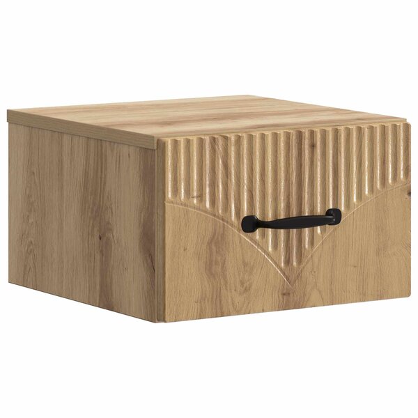 vidaXL Cabinet de chevet mural Chêne artisanal 34 5 x 33 x 20 cm