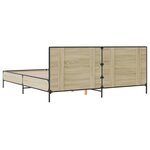 vidaXL Cadre de lit sans matelas chêne sonoma 180x200 cm