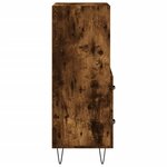 vidaXL Buffet Chêne fumé 34 5x34x90 cm Bois d'ingénierie