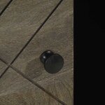 vidaXL Table basse noir 100x54x40 cm bois massif de manguier