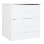 vidaXL Table de chevet ALTA blanc 41x35x41 cm bois de pin massif