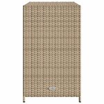 vidaXL Armoire de rangement de jardin beige 83x45x76 cm résine tressée
