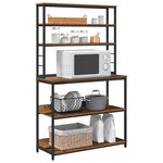 vidaXL Étagère de cuisine Bois Ancien 100 x 40 x 168 cm