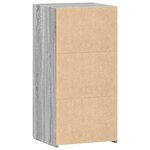 vidaXL Buffet sonoma gris 45x42 5x93 cm bois d'ingénierie