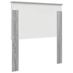 vidaXL Tête de lit Gris Sonoma 75 cm Bois d'ingénierie