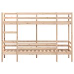 vidaXL Lit superposé sans matelas 90x190 cm bois de pin massif