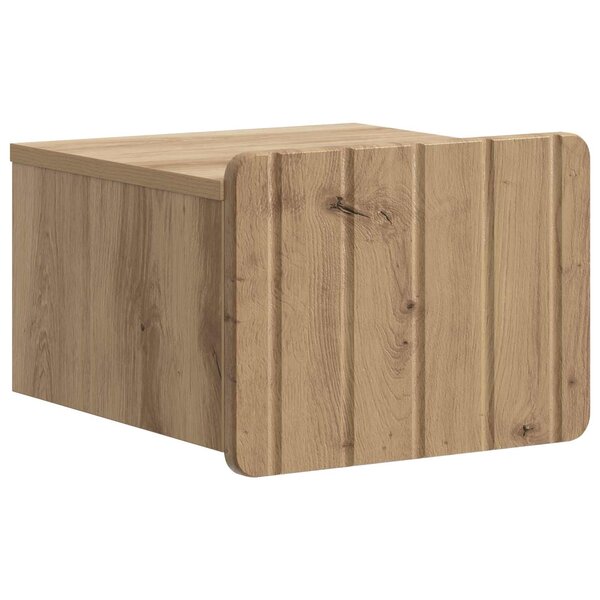 vidaXL Cabinet de chevet mural Chêne artisanal 33 x 34 5 x 24 cm