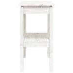 vidaXL Table console Blanc 80x40x75 cm Bois de pin solide
