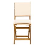 vidaXL Chaises de bistrot d'extérieur 4 pc Crème blanc