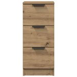 vidaXL Buffets 2 Pièces chêne artisanal 30x30x70 cm bois d'ingénierie