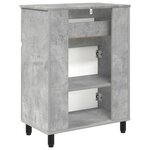 vidaXL Unité de vanité de salle de bain Gris béton 60 x 35 x 80 cm