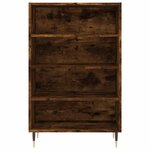 vidaXL Buffet haut chêne fumé 57x35x90 cm bois d'ingénierie