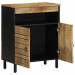 vidaXL Buffet 60x33 5x75 cm bois de manguier brut massif