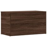 vidaXL Coffre de rangement Chêne marron 84x42x46 cm Bois d'ingénierie