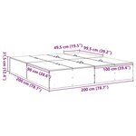 vidaXL Cadre de lit Bois ancien 200 x 200 x 31 5 cm Bois d'ingénierie