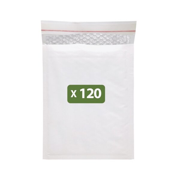 Pack and Move - Lot 120 enveloppes à bulles kraft - Expédition facile - Ultra renforcée - Opaque - 21 x 15 cm