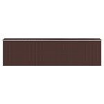 vidaXL Abri de jardin Marron foncé 192x772x223 cm Acier galvanisé