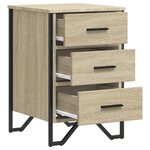 vidaXL Table de chevet chêne sonoma 40x41x60 cm bois d'ingénierie
