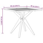 vidaXL Ensemble à manger de jardin 5 Pièces Bois d'acacia solide