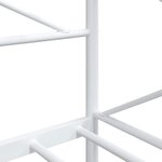 vidaXL Lit de repos sans matelas blanc 90x190 cm acier