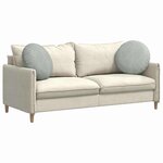 vidaXL Coussins de siège 2 Pièces Gris clair Ø 40 x 13 cm Velours