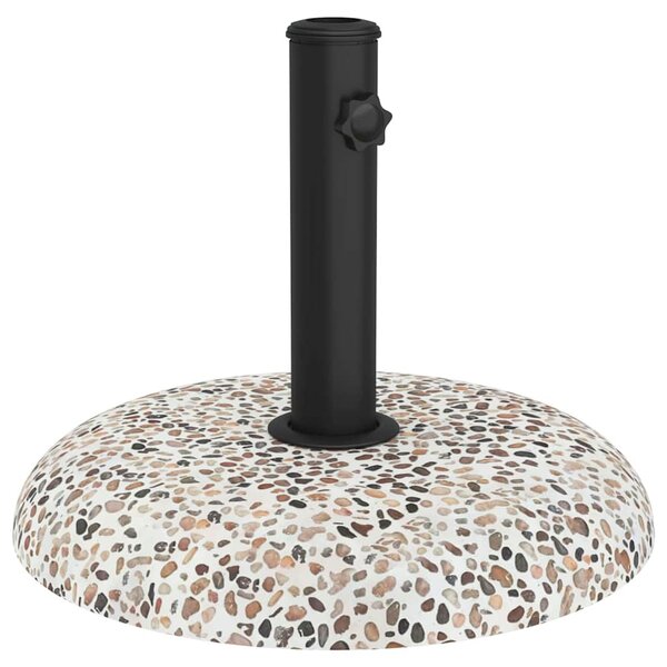 vidaXL Pied de parasol Multicolore Ø 45 x 33 cm Béton