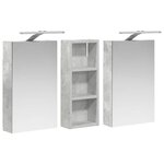 vidaXL Ensemble de Meubles de Salle de Bain 3 Pièces 80 x 10 5 x 50 cm