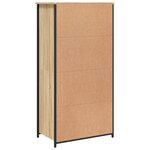 vidaXL Buffet haut chêne sonoma 62x36x121 5 cm bois d'ingénierie