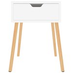vidaXL Tables de chevet 2 Pièces Blanc 40x40x56 cm Bois d'ingénierie