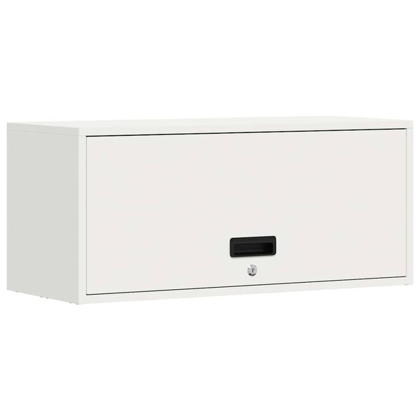vidaXL Armoire murale pour garage Blanc 80 x 33 x 35 cm