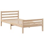 vidaXL Cadre de lit et tête de lit 100x200 cm bois de pin massif