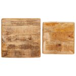 vidaXL Tables d'appoint Marron bois de manguier massif