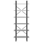 vidaXL Armoire haute Sonoma gris 80x30x210 cm Bois d'ingénierie