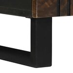 vidaXL Meuble de salle de bain Marron et Noir 38 x 33.5 x 58 cm