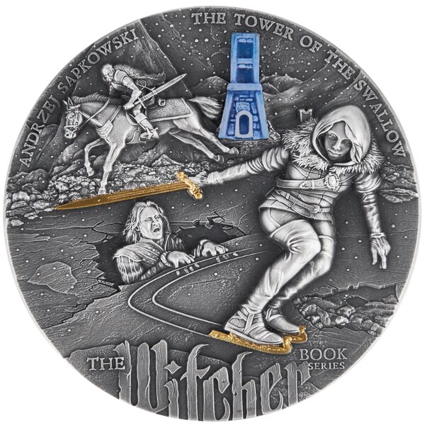 THE TOWER OF SWALLOW The Witcher 2 Once Argent Monnaie 5 Dollars Niue 2024