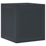 vidaXL Boîte de Rangement Anthracite 55x53x57 cm PP